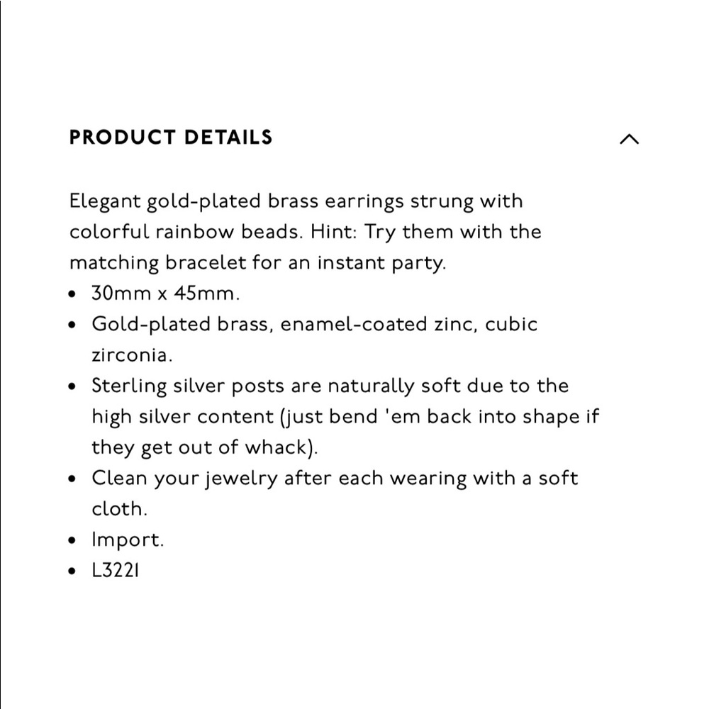 Madewell rainbow beaded statement hoop earring - Picture 4 of 7